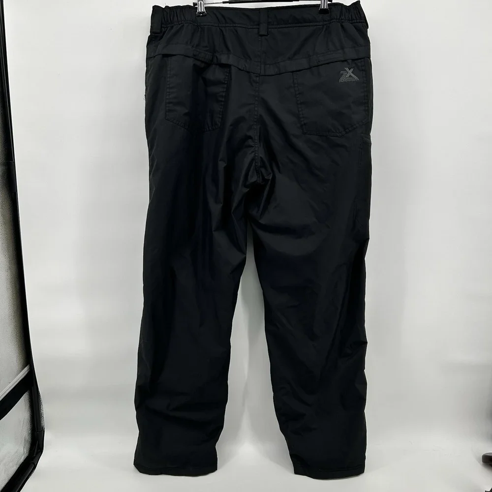 ZeroXposur Mens XL Fleece Lined Waterproof Snow Ski Cargo Pants Black Workwear